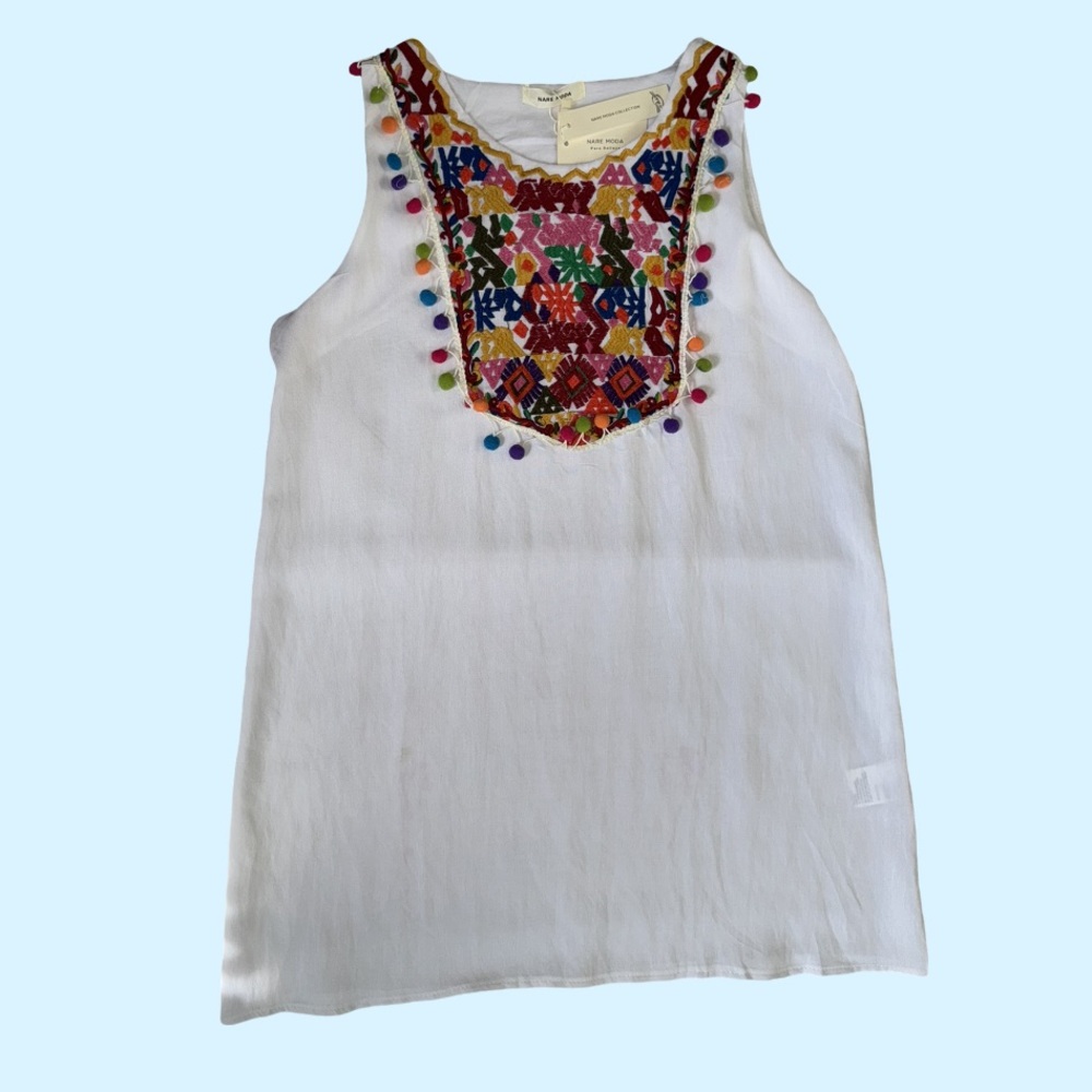 LATIN Embroidered Sleeveless Tunic